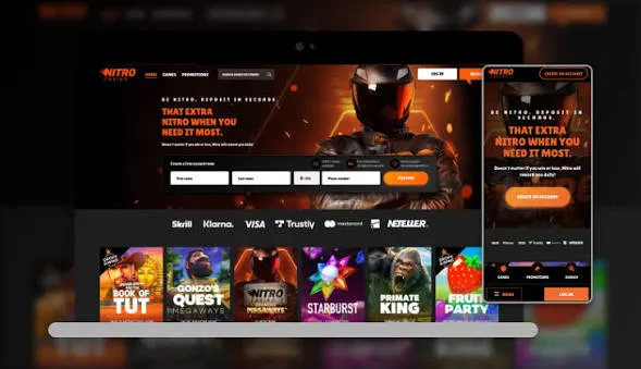 Nitro Casino App Screenshot